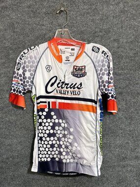 Verge Sport Cycling Jersey Mens Large Multicolor Citrus Valley Velo Full Zip